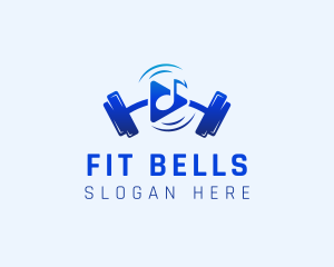 Music Fitness Motivation logo design