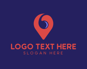 Spiral Location Pin logo