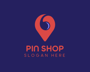 Spiral Location Pin logo