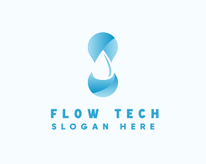 Water Supply Droplet logo design