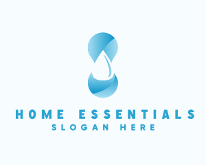 Water Supply Droplet logo design