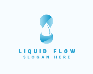 Water Supply Droplet logo design