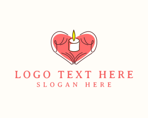 Heart Hand Candle logo