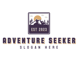 Mountain Outdoor Adventure logo design