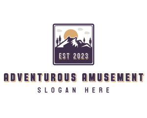 Mountain Outdoor Adventure logo design