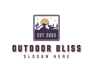 Mountain Outdoor Adventure logo design