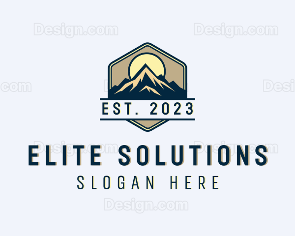 Outdoor Alpine Mountain Logo