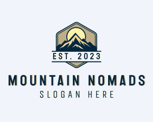 Outdoor Alpine Mountain logo design