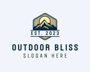 Outdoor Alpine Mountain logo design