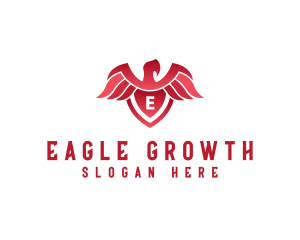 Eagle Wings Shield logo design