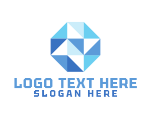 Simple Modern Octagon Business logo