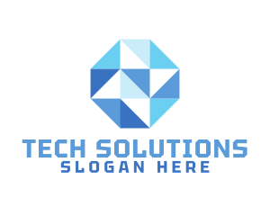 Simple Modern Octagon Business Logo