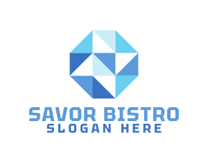 Simple Modern Octagon Business logo