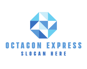 Simple Modern Octagon Business logo design