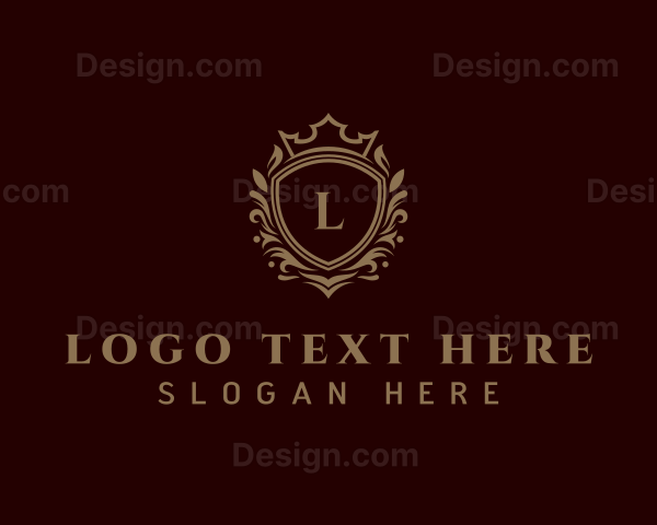 Luxury Golden Shield Logo