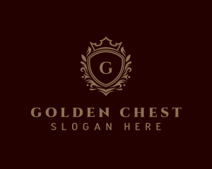 Luxury Golden Shield  logo design