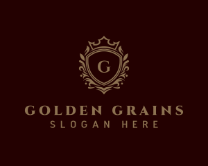 Luxury Golden Shield  logo design