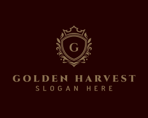 Luxury Golden Shield  logo design