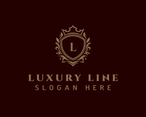 Luxury Golden Shield  logo design