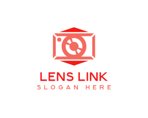 Camera Lens Photography logo design