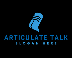  Radio Talk Microphone logo design