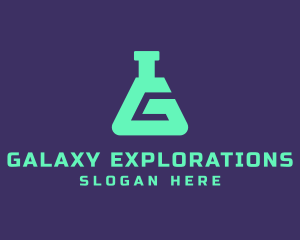 Teal Science Laboratory Letter G logo design