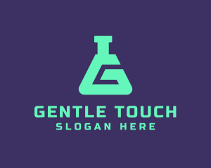 Teal Science Laboratory Letter G logo design