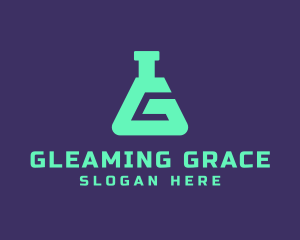 Teal Science Laboratory Letter G logo design