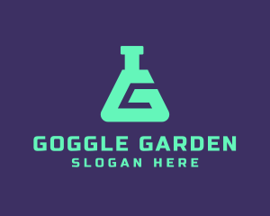 Teal Science Laboratory Letter G logo design