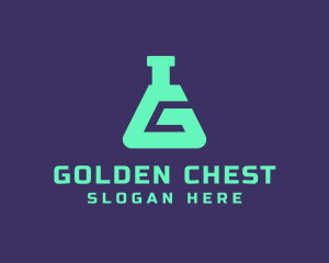 Teal Science Laboratory Letter G logo design