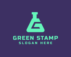 Teal Science Laboratory Letter G logo design