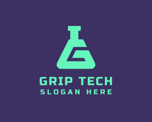 Teal Science Laboratory Letter G logo design