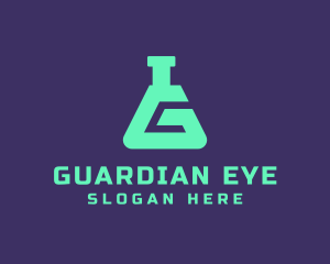 Teal Science Laboratory Letter G logo design