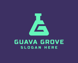 Teal Science Laboratory Letter G logo design