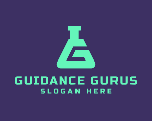 Teal Science Laboratory Letter G logo design