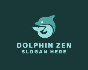 Marine Dolphin Animal  logo