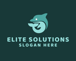 Marine Dolphin Animal  logo