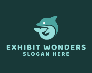 Marine Dolphin Animal  logo