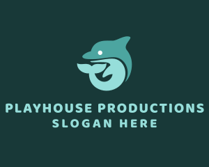 Marine Dolphin Animal  logo