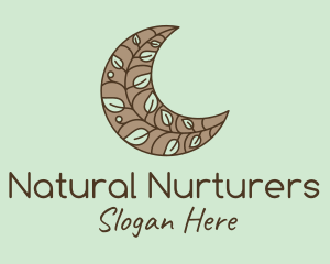 Nature Tree Moon logo design