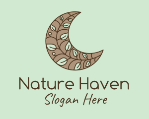 Nature Tree Moon logo design