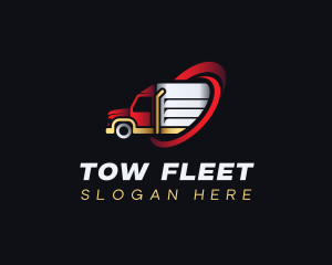 Truck Logistics Courier logo design