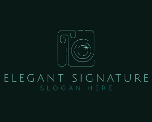 Elegant Camera Photography logo design