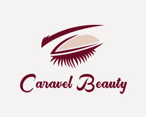 Lady Beauty Eyelash logo design