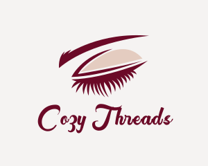 Lady Beauty Eyelash logo design