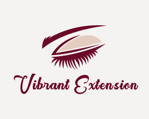 Lady Beauty Eyelash logo design