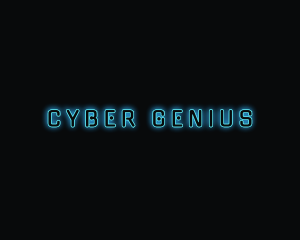 High Tech Neon hacker  logo