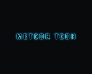 High Tech Neon hacker  logo design