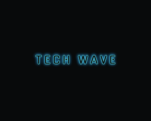 High Tech Neon hacker  logo