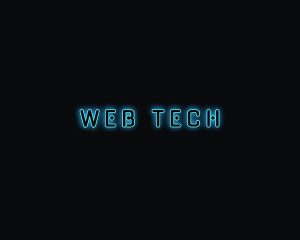 High Tech Neon hacker  logo design